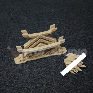 PHỤ KIỆN TÓC & KỆ MOSHOW 1/100 TAKEDA SHINGEN (ĐỌC KỸ MÔ TẢ) - in 3D diecast metal build