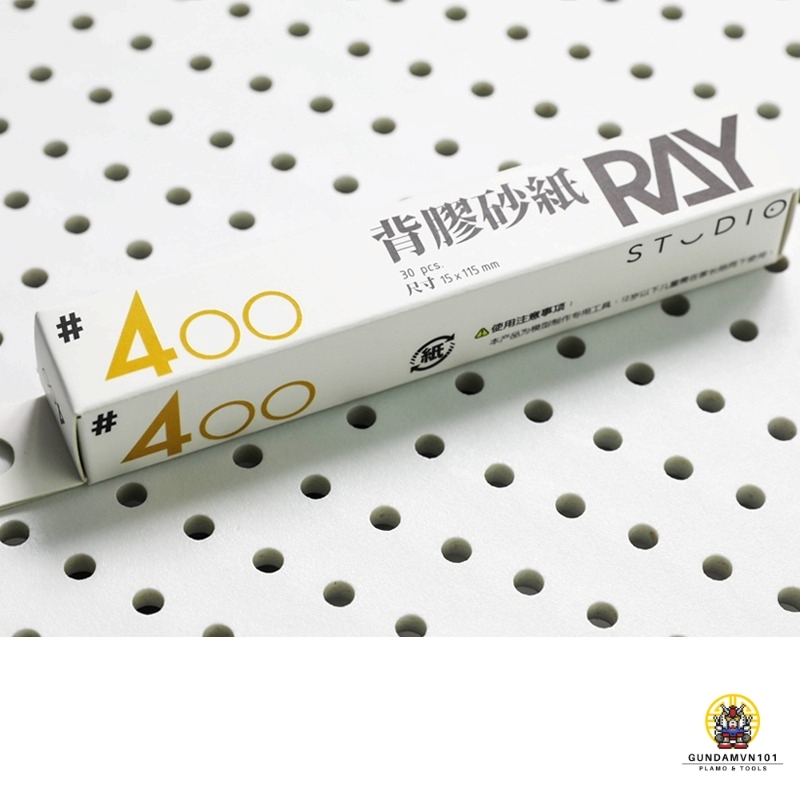 HỘP 30 MIẾNG NHÁM GIẤY CAO CẤP MAX RAY STUDIO - Giấy nhám mịn đánh bóng dụng cụ mô hình gundam resin gỗ